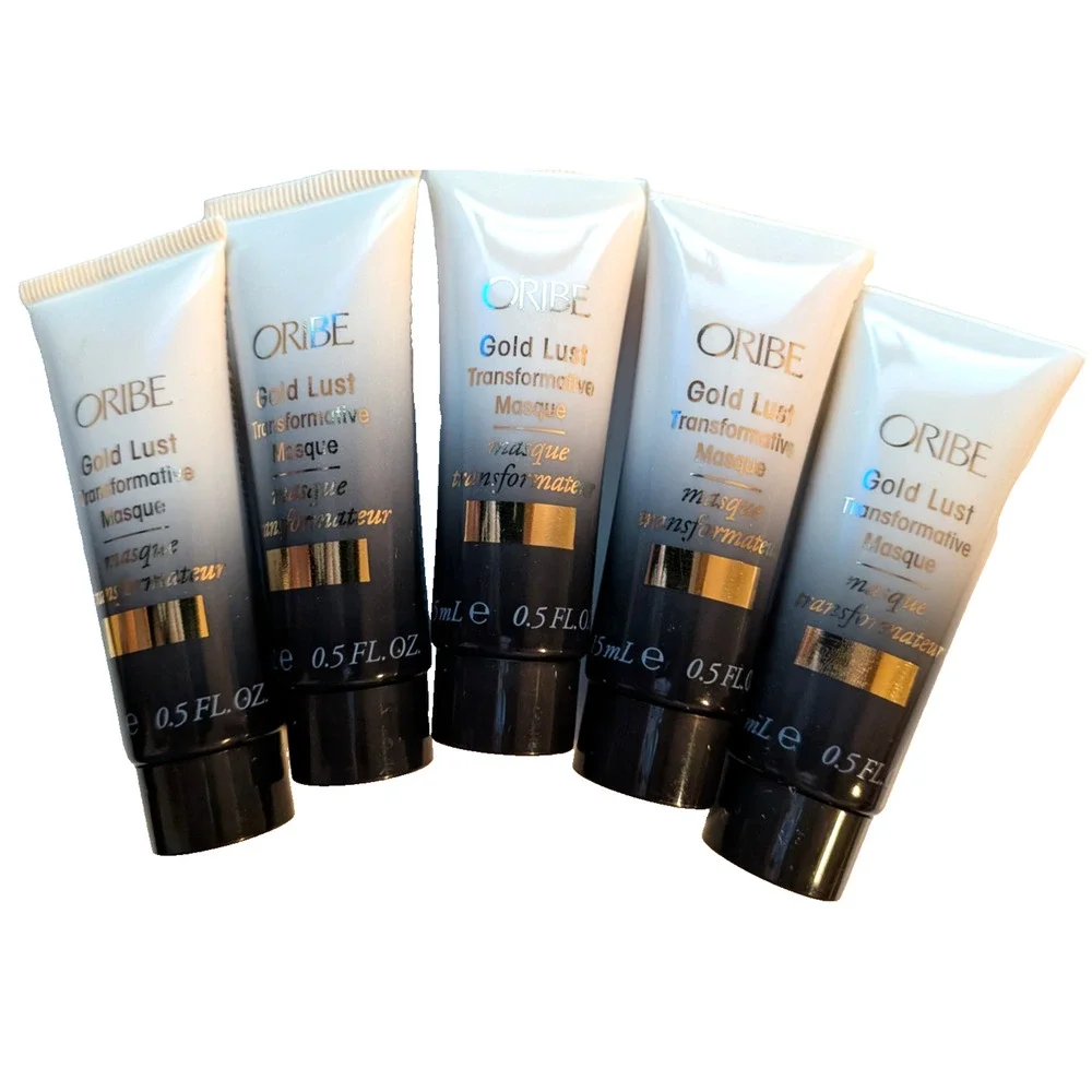5x Oribe Gold Lust Hair Masque 15ml/0.5oz Each Travel Size - Pkg Varies as Shown